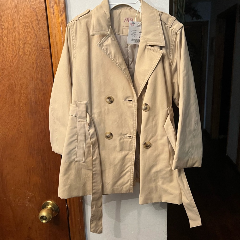 Zara Kids Tan Trench Coat
